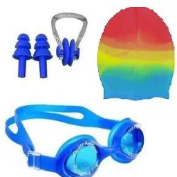Swimming kit of Goggles,Cap,earplug & noseplug Set | Easy to Carry , Swimming Kit-picture-25