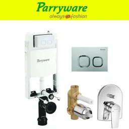 Half Frame Concealed Cistern, with divater body upper Praseo set of 1 pic 137 Dual Flush Tank-image-59