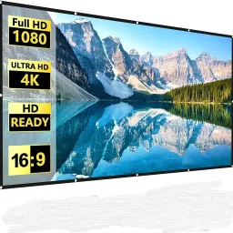 Moiz Projector Screen 150 Inch 16:9 HD Foldable Anti-Crease Portable Projection Projector Screen (Width 304 cm x 243 cm Height)-22