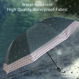 3 Fold Blue designer Umbrella With Large 28 Inches Canopy Suitable For 2 Persons Umbrella-image-58