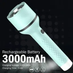 Rechargeable 2 in 1 Long Distance Torch Up to 1 Km high power & Dual Battery S9, Torch-1