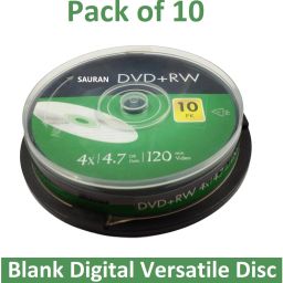 Sauran DVD Rewritable Pack of 10 Blank Digital Versatile Disc DVD 4.7 GB-29