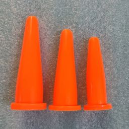PVC Anal dilators for fissure treatment set of 3 (Small,Medium, Large) Orange Tampons-image-6