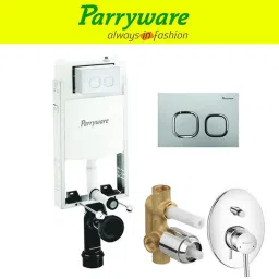 Half Frame Concealed Cistern, with divater body upper part set of 1 pic 328 Dual Flush Tank-image-63