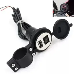 Motorcycle Charger for Phone,2.1A USB Charger with ON/Off Switch 5 A 5 A Bike Mobile Charger-21