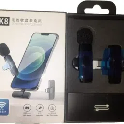 TOTAL K8 BEST QUALITY TYPE C WIRELESS Microphone Plug & Play Mic for YouTube Video Camera Microphone image 4