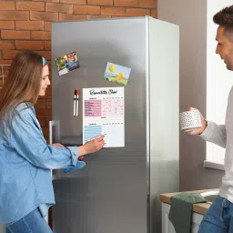 inkdotpot Magnetic Whiteboard Responsibility Chart Chore Chart for Refrigerator-L8 image 2