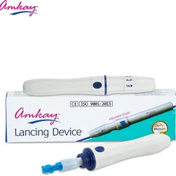amkay Latex-Free Glucometer Blood Adjustable Lancet Pen Device Glucometer Lancets-26