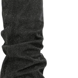 london rag Fold-Over Slouchy Denim Boot Boots For Women-picture-18