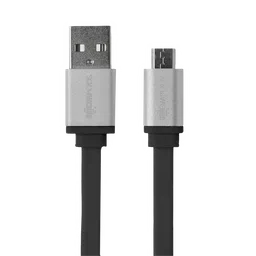 Boompods Flatline Pro Type A to Micro USB 3.3 Feet (1M) Cable (Tangle-free Design, Black)-14