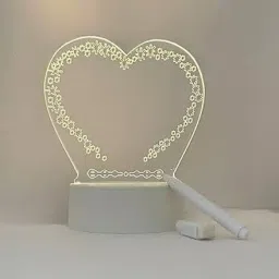 merchant 3D Creative Visualization Lamp Message Board Rewritable Table Lamp Table Lamp image 2