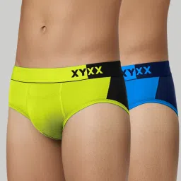 Pack of 2 Dualist Intellisoft Micro Modal Color Blocked Solid Men Brief-picture-14