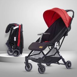 Urbane Baby Stroller/Pram with 5 Point Safety Harness, Easy Fold, Extended Canopy, Multi Level Recline, Looking Window, Easy Assembly, 6 Month + Stroller-14