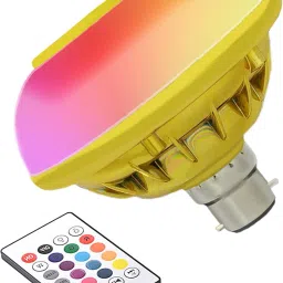 wahh B22 Smart Control Lamp RGB Bluetooth Remote Playing Speaker Music LED Bulb 12W Colorful Changing Light With IR Remote Control Smart Bulb-13