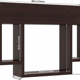captiver Stylish Wall Mounted Book Shelf and Storage Unit | Engineered Wood Open Book Shelf image 4