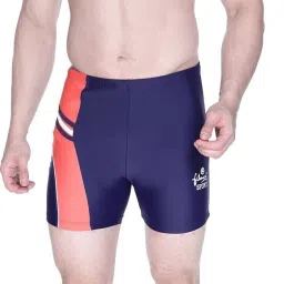 Classy Aquashort Printed Men Trunk Blue Swimsuit-image-11