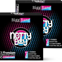 4 in One - Ribbed, Dotted, Delay & Contoured Condom-image-26