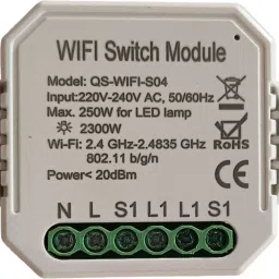 IFITech 10A WiFi Smart Switch DIY Module for Smart Home Automation Solution | No Hub Required | Compatible with , Google Home and IFTTT | Timer Controller (White) Smart Switch-34