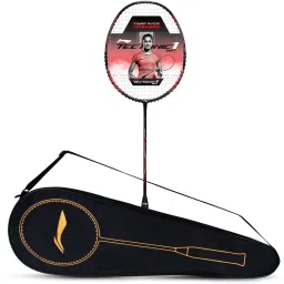Tectonic 1S Black, Red Strung Badminton Racquet-image-36