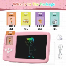 dwiza enterprise 2 in 1 Talking Flash Cards with Sound & 8.5" LCD Writing Tablet/Doodle Board image 5