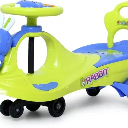 Bunny Swing Car Rider - BUNNY RABBIT Twist and Swing Magic Car Ride On for Kids with Steering Music and Lights for Boys and Girls for Age 3+-11