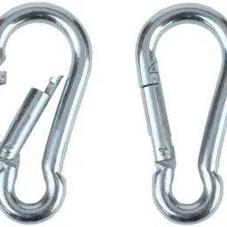 Stainless Steel Spring Snap Hook Carabiner pack of 02 Locking Carabiner-11