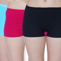 Pack of 3 Women Boy Short Multicolor Panty-image-7