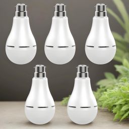 Charging bulb 12W LED & 2000mAh battery 4hrs emergency light pack of 5 bulbFI433 4 hrs Bulb Emergency Light-image-46