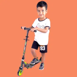 Adjustable height for kids & adult with colourful wheels, foldable handle-78