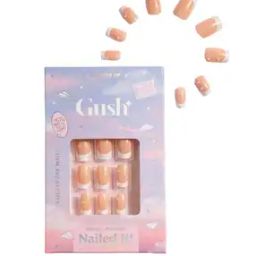 Pack of 8 Nailed It Reusable Luxury Press On Nails - French Gems - Medium Square-28