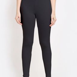 Aerowarm Women Charcoal Grey Solid Thermal Bottom-picture-16