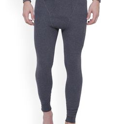 BODYCARE INSIDER Men Charcoal Solid Cotton Thermal Bottoms-image-72