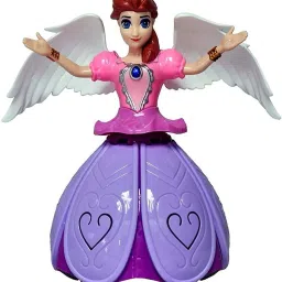 Dancing Doll Princess Musical 360 Degree Rotating Angel Girl Flashing Lights-10
