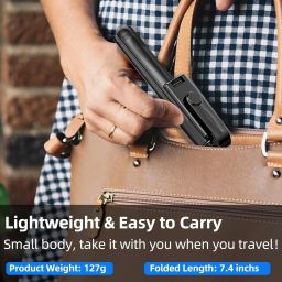 LIMBRO Selfie Stick Tripod with Attached Flash Light and Bluetooth Remote Bluetooth Selfie Stick image 3