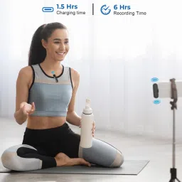 grenaro Mic for YouTube, Noise Reduction Wireless microphone, mike for vlogging Microphone image 4