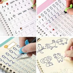 Copybook (4 Books,10 Refill), Number Tracing Book for Preschoolers-11