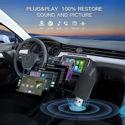 fabfunk Wireless CarPlay Adapter – Convert Wired CarPlay & Wireless 1 Car Dash Switch Panel image 4