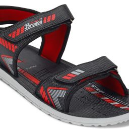 Men PUK2227G Men's Slip-on Black Sandals for Men | Comfortable Sole & Durable Sandal-image-8