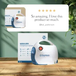 DipNish Nebulizer Compressor Machine for Adults & Kids With Mask... Nebulizer image 4
