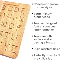blue seed Learning Educational Alphabet Board Toys AtoZ Practicing Tracing Board Slate image 5