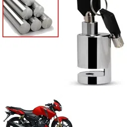 srphere Heavy Duty Disc Brake Lock Anti-Theft Stainless Steel 7mm Pin Wheel Locking Bike Safety Anti-Theft Safety Waterproof For TVS Apache RTR 160 Disc Lock-picture-1