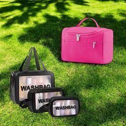 parisal Women Pink, Black Cosmetic Bag-picture-8