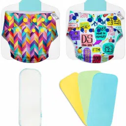 Cloth Diapers Starter Pack with 2 Freesize UNO - New Version | Reusable-picture-22