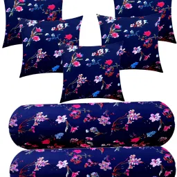 Microfibre Floral Bolster Pack of 7-image-49