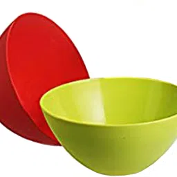 Plastic Salad Bowl Plastic 2 Pieces Mixing Bowl Set- 800 ML (Multi) -CTLTC11034-image-18