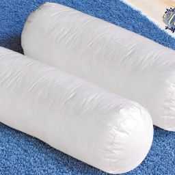 Round Microfibre Solid Bolster Pack of 2-image-87