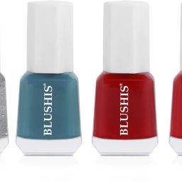 Long Lasting Nail Paint Quick Drying High Shine set of 6 Multicolour Multicolour-image-43