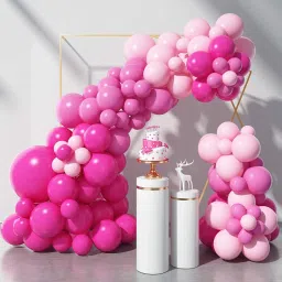 Magenta Pink Balloons Combo Kit Of 101 Pcs For Party Decorations-image-43