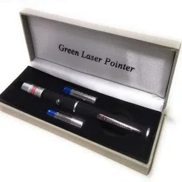 SRISH Green Multipurpose Laser Light Disco Pointer Pen Lazer Beam with Adjustable Antena Cap to Change Project Design for Presentation image 4