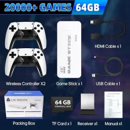 4K HD TV Video Game 2.4G Wireless Game Stick With 2 Wireless Controller_12 5th Anniversary Edition image 3